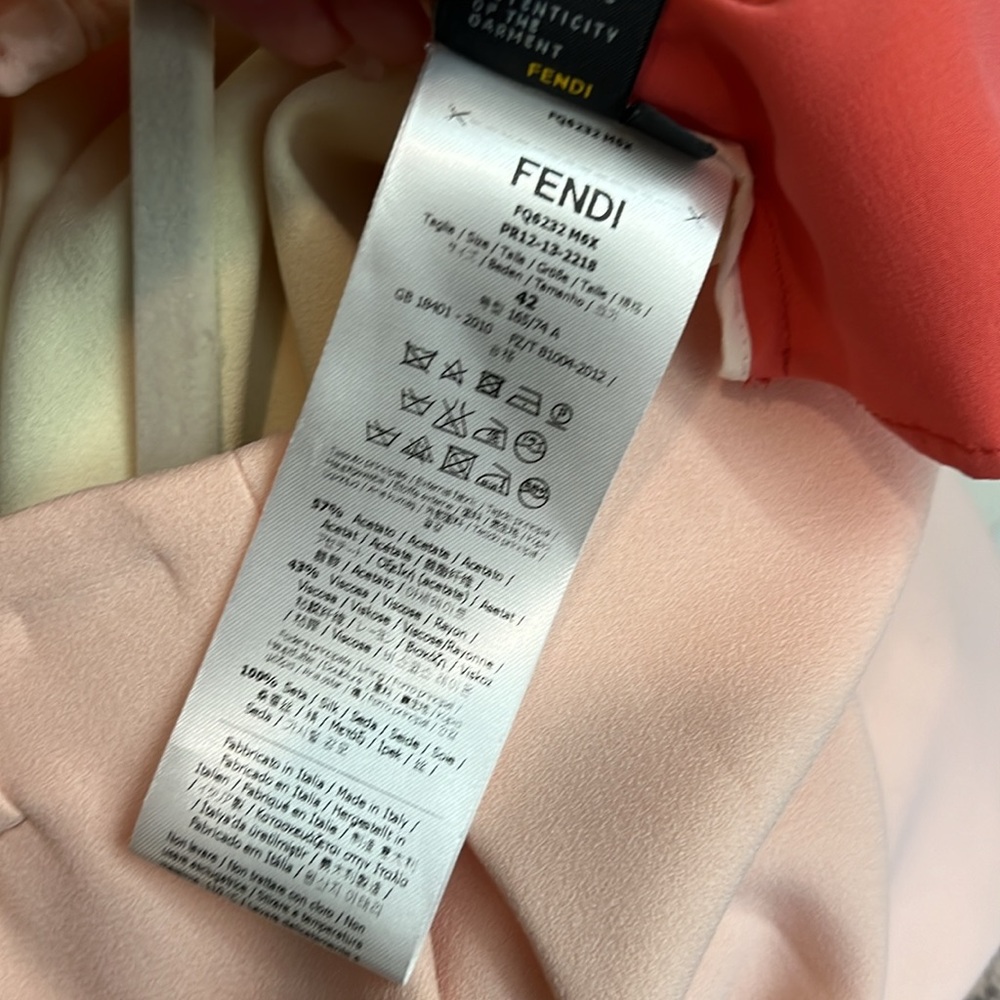 Beautiful Fendi Color Block Skirt With Pockets - image 6